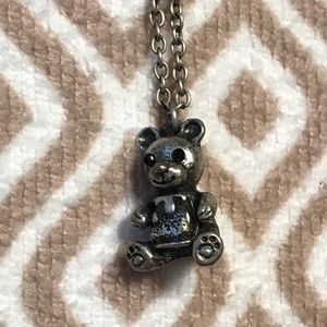 Silver Honey Bear Necklace